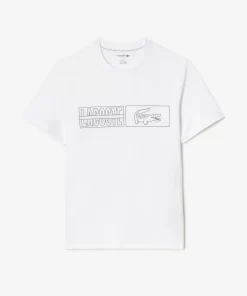 T-Shirt D'intérieurImprime En Jersey De Coton | Lacoste Shop