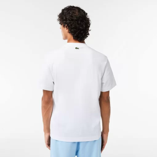 T-Shirt En Jersey De Coton Epais Avec Badges | Lacoste New