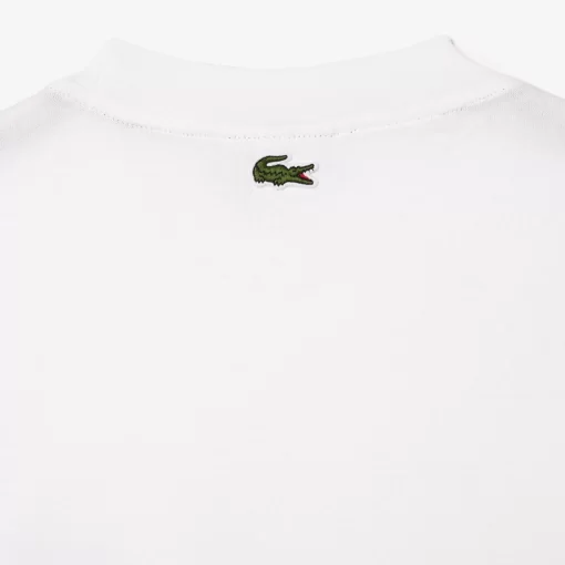 T-Shirt En Jersey De Coton Epais Avec Badges | Lacoste New