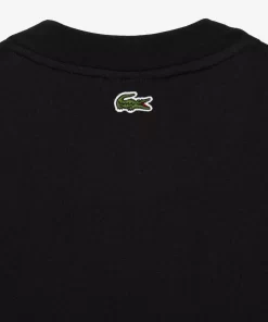 T-Shirt En Jersey De Coton Epais Avec Badges | Lacoste Clearance