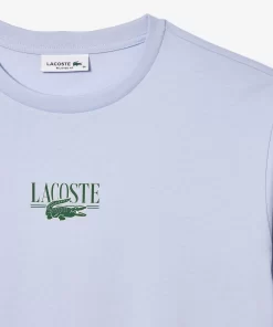 T-Shirt En Jersey De Coton Imprime | Lacoste Clearance