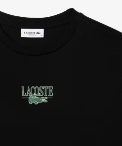 T-Shirt En Jersey De Coton Imprime | Lacoste Discount