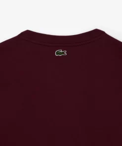 T-Shirt En Jersey De Coton Imprime | Lacoste Discount