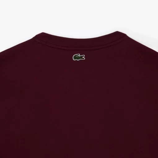 T-Shirt En Jersey De Coton Imprime | Lacoste Discount