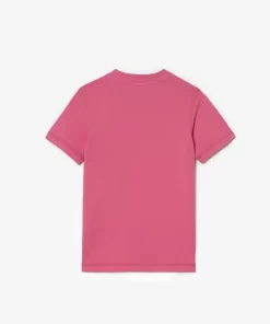 T-Shirt Enfant Avec Imprime Et Marquage En Coton Biologique | Lacoste Flash Sale