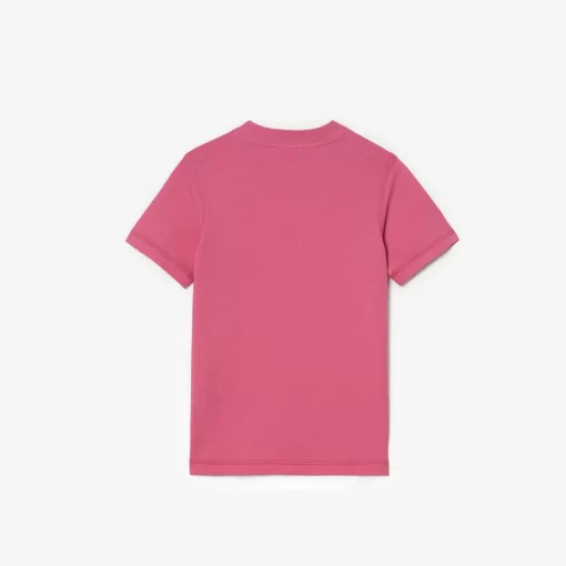 T-Shirt Enfant Avec Imprime Et Marquage En Coton Biologique | Lacoste Flash Sale