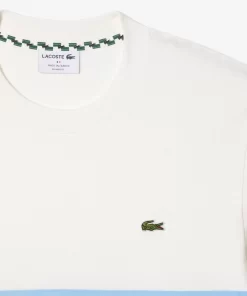 T-Shirt Fabrique En France A Rayures Contrastees | Lacoste Outlet