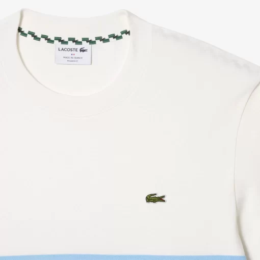 T-Shirt Fabrique En France A Rayures Contrastees | Lacoste Outlet