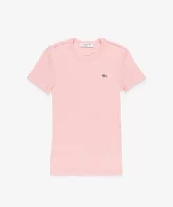 T-Shirt Femme Slim Fit En Coton Biologique | Lacoste Cheap