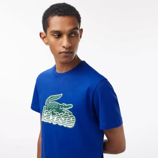 T-Shirt Homme Imprime En Jersey De Coton | Lacoste Online