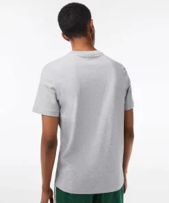 T-Shirt Homme Imprime En Jersey De Coton | Lacoste Flash Sale