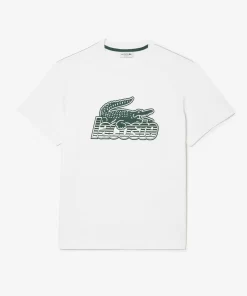 T-Shirt Homme Imprime En Jersey De Coton | Lacoste Flash Sale