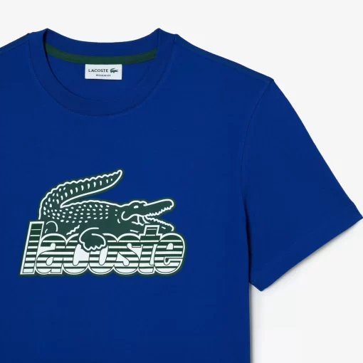 T-Shirt Homme Imprime En Jersey De Coton | Lacoste Online