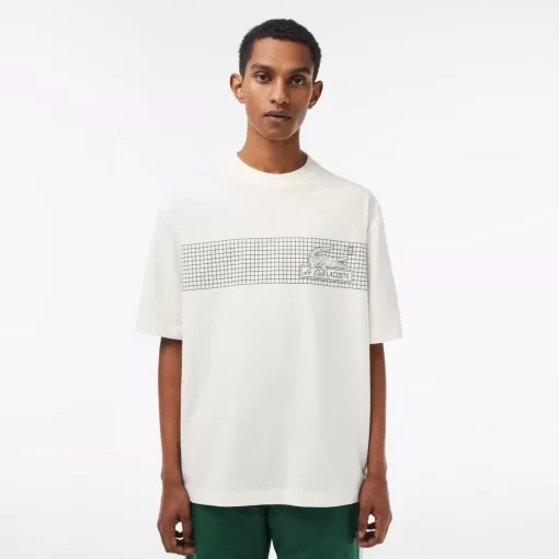 T-Shirt Homme Loose Fit Imprime Inspiration Tennis | Lacoste New