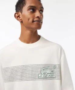 T-Shirt Homme Loose Fit Imprime Inspiration Tennis | Lacoste New