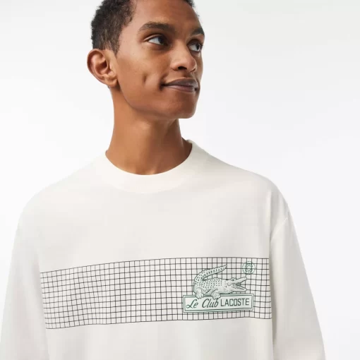 T-Shirt Homme Loose Fit Imprime Inspiration Tennis | Lacoste New