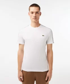 T-Shirt Homme Regular Fit Avec Bandes Siglees Contrastees | Lacoste Flash Sale