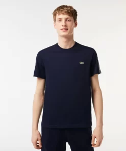 T-Shirt Homme Regular Fit Avec Bandes Siglees Contrastees | Lacoste Online