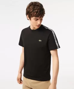 T-Shirt Homme Regular Fit Avec Bandes Siglees Contrastees | Lacoste Outlet