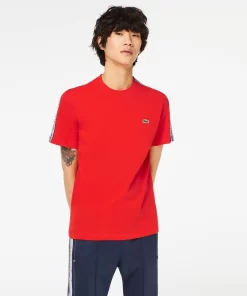 T-Shirt Homme Regular Fit Avec Bandes Siglees Contrastees | Lacoste Shop