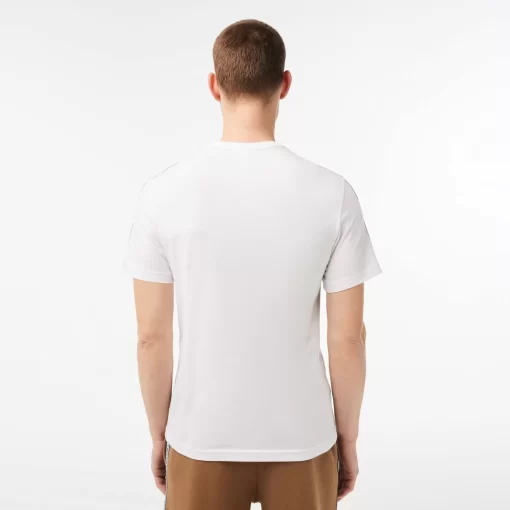 T-Shirt Homme Regular Fit Avec Bandes Siglees Contrastees | Lacoste Flash Sale