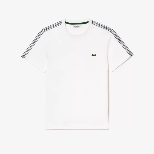 T-Shirt Homme Regular Fit Avec Bandes Siglees Contrastees | Lacoste Flash Sale