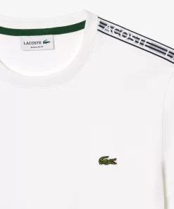 T-Shirt Homme Regular Fit Avec Bandes Siglees Contrastees | Lacoste Flash Sale