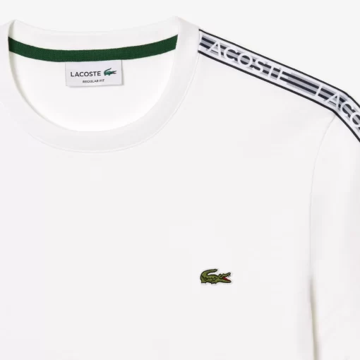 T-Shirt Homme Regular Fit Avec Bandes Siglees Contrastees | Lacoste Flash Sale