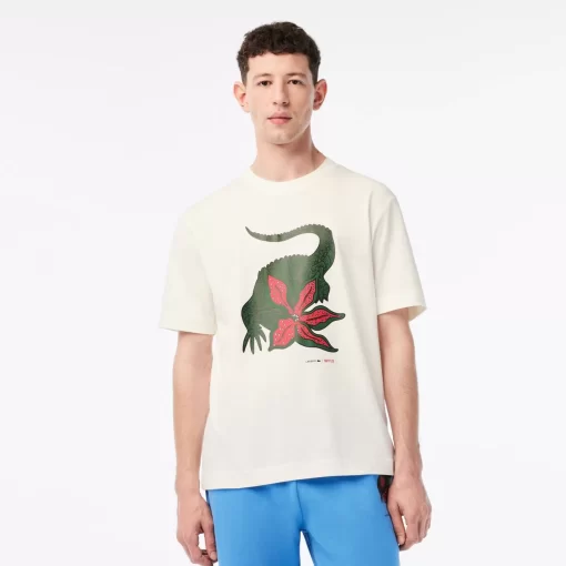 T-Shirt Homme X Netflix En Coton Biologique | Lacoste Best