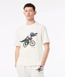 T-Shirt Homme X Netflix En Coton Biologique | Lacoste New