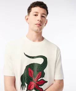 T-Shirt Homme X Netflix En Coton Biologique | Lacoste Best