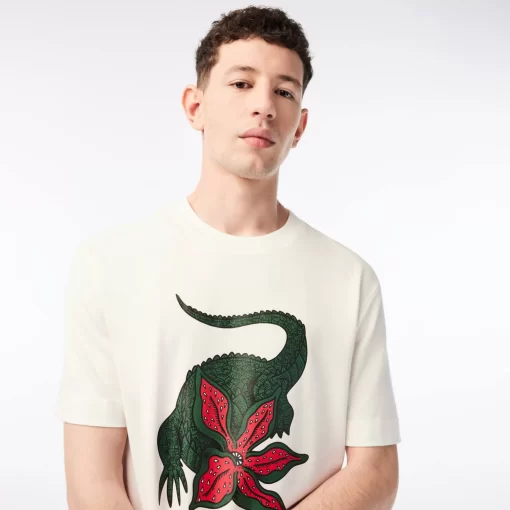 T-Shirt Homme X Netflix En Coton Biologique | Lacoste Best