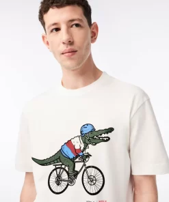 T-Shirt Homme X Netflix En Coton Biologique | Lacoste New