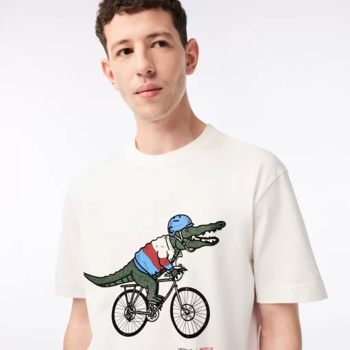 T-Shirt Homme X Netflix En Coton Biologique | Lacoste New