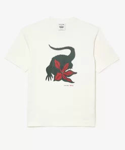 T-Shirt Homme X Netflix En Coton Biologique | Lacoste Best