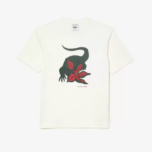 T-Shirt Homme X Netflix En Coton Biologique | Lacoste Best