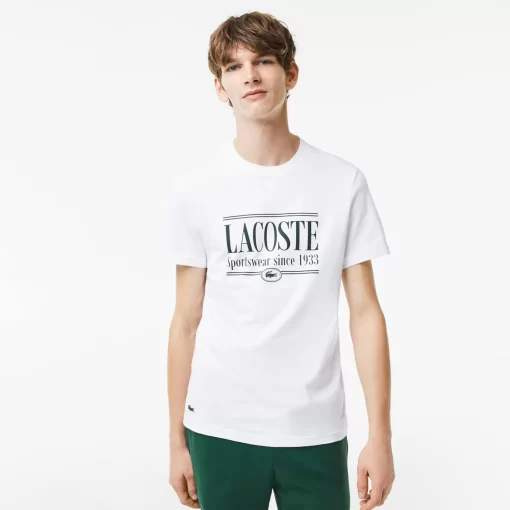 T-Shirt Homme Regular Fit En Jersey Avec Inscription | Lacoste Cheap