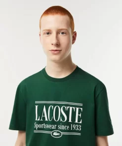 T-Shirt Homme Regular Fit En Jersey Avec Inscription | Lacoste Best