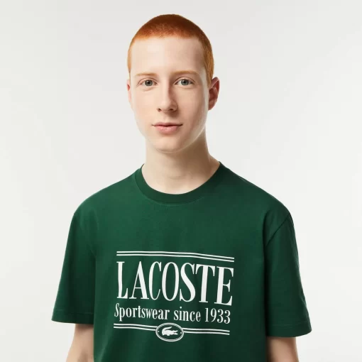 T-Shirt Homme Regular Fit En Jersey Avec Inscription | Lacoste Best