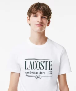 T-Shirt Homme Regular Fit En Jersey Avec Inscription | Lacoste Cheap