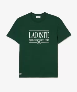 T-Shirt Homme Regular Fit En Jersey Avec Inscription | Lacoste Best