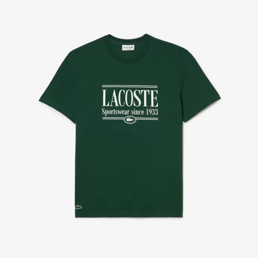 T-Shirt Homme Regular Fit En Jersey Avec Inscription | Lacoste Best