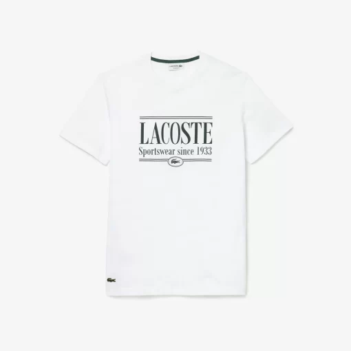 T-Shirt Homme Regular Fit En Jersey Avec Inscription | Lacoste Cheap