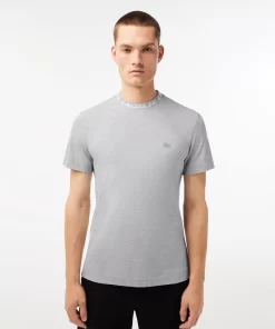 T-Shirt Homme Regular Fit Marquage Sur Le Col | Lacoste Online