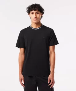 T-Shirt Homme Regular Fit Marquage Sur Le Col | Lacoste Flash Sale