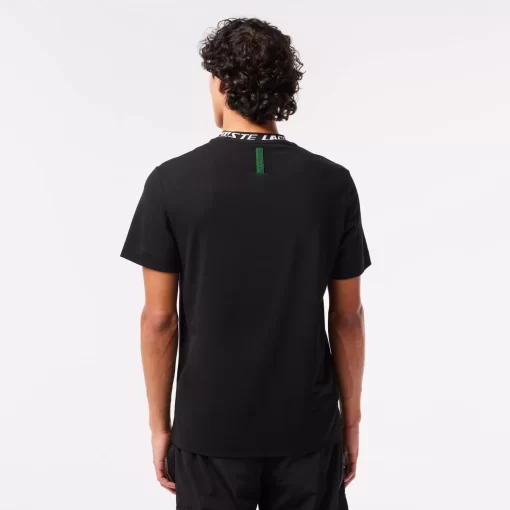 T-Shirt Homme Regular Fit Marquage Sur Le Col | Lacoste Flash Sale