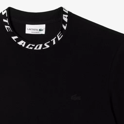 T-Shirt Homme Regular Fit Marquage Sur Le Col | Lacoste Flash Sale