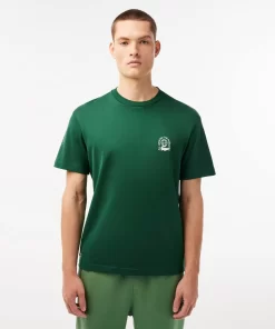 T-Shirt Homme Relaxed Fit En Jersey De Coton Biologique | Lacoste New