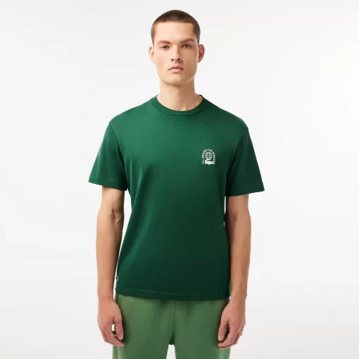 T-Shirt Homme Relaxed Fit En Jersey De Coton Biologique | Lacoste New