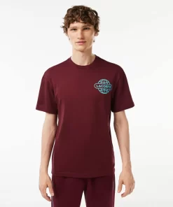 T-Shirt Imprime En Jersey Epais De Coton | Lacoste Fashion